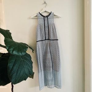 ASOS Light Blue Lace MIDI Dress NWT